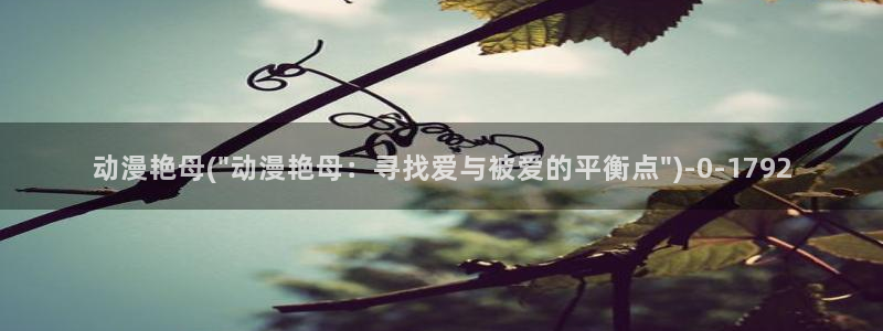 xl上司动漫：动漫艳母(\